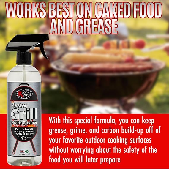 Rock Doctor Grill & Grate Cleaner 24oz. 2-Pk Food Surface Safe, Powerful Foaming Action, No Fumes, Fast Acting Formula Removes Grease, Grime