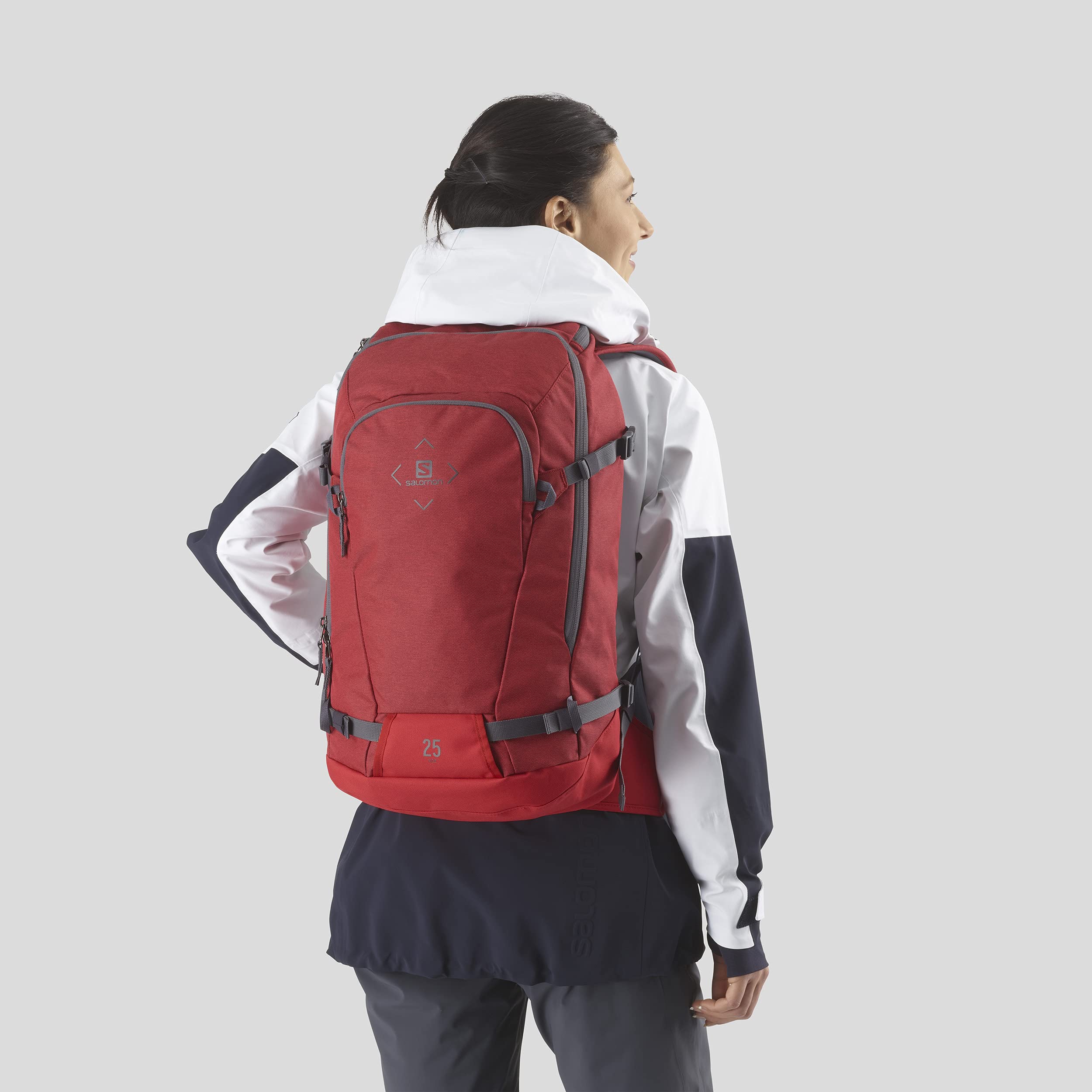 Salomon Side 25 Unisex Ski Snowboard Rucksack für Stiefel und Handschuhe Mountain bike MTB 25L