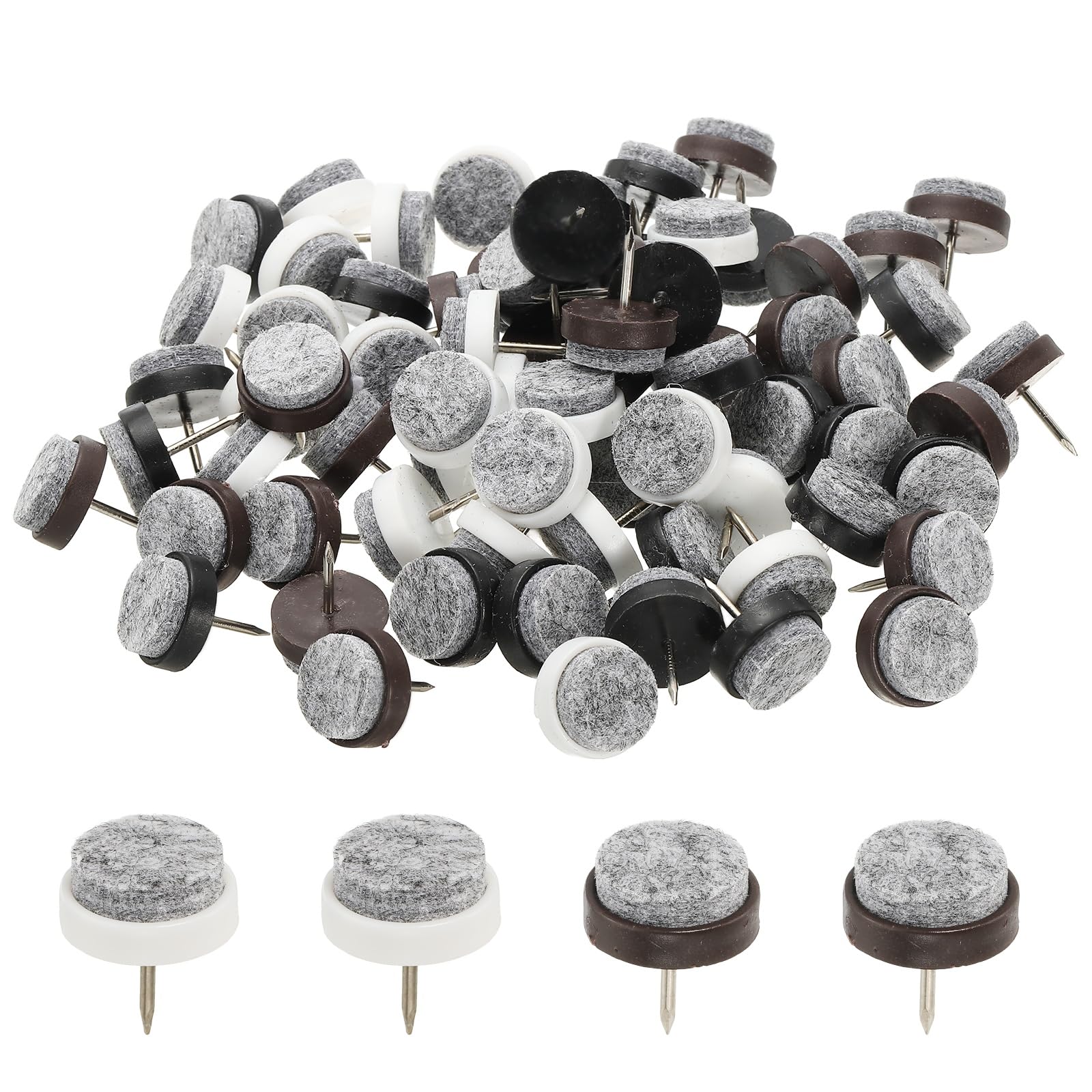 PATIKIL 20 mm Nail-on Felt Pads