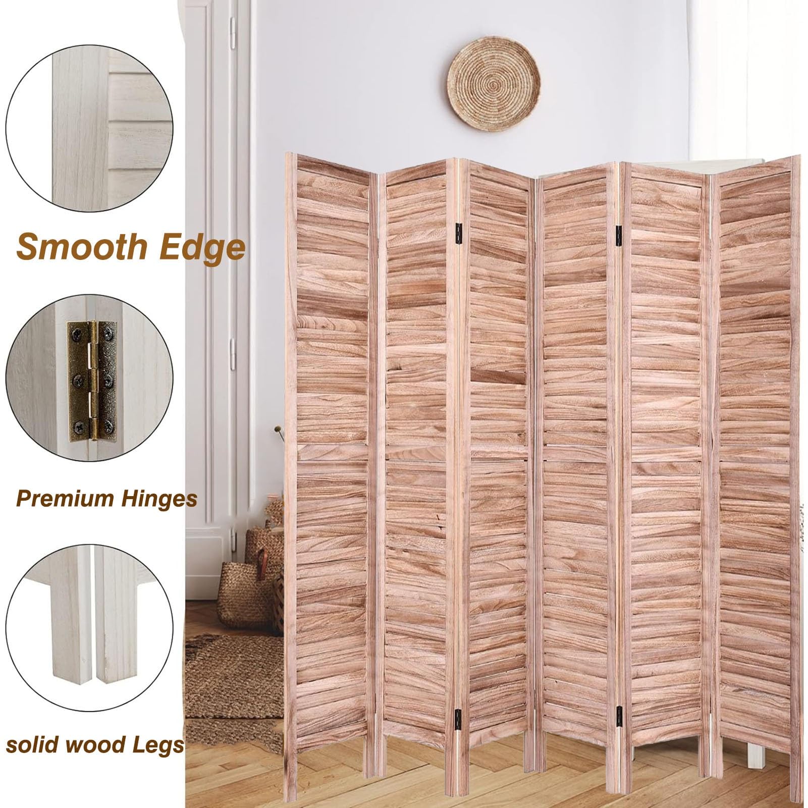 Écran De Confidentialité De Séparation De Pièce Pliable À 3/4/5/6 Panneaux, Écran De Séparation Mural Indépendant Portable, Adapté Au Café/Salon De Thé/Restaurant, Hauteur 170 Cm (Size : W45xH170/4pa