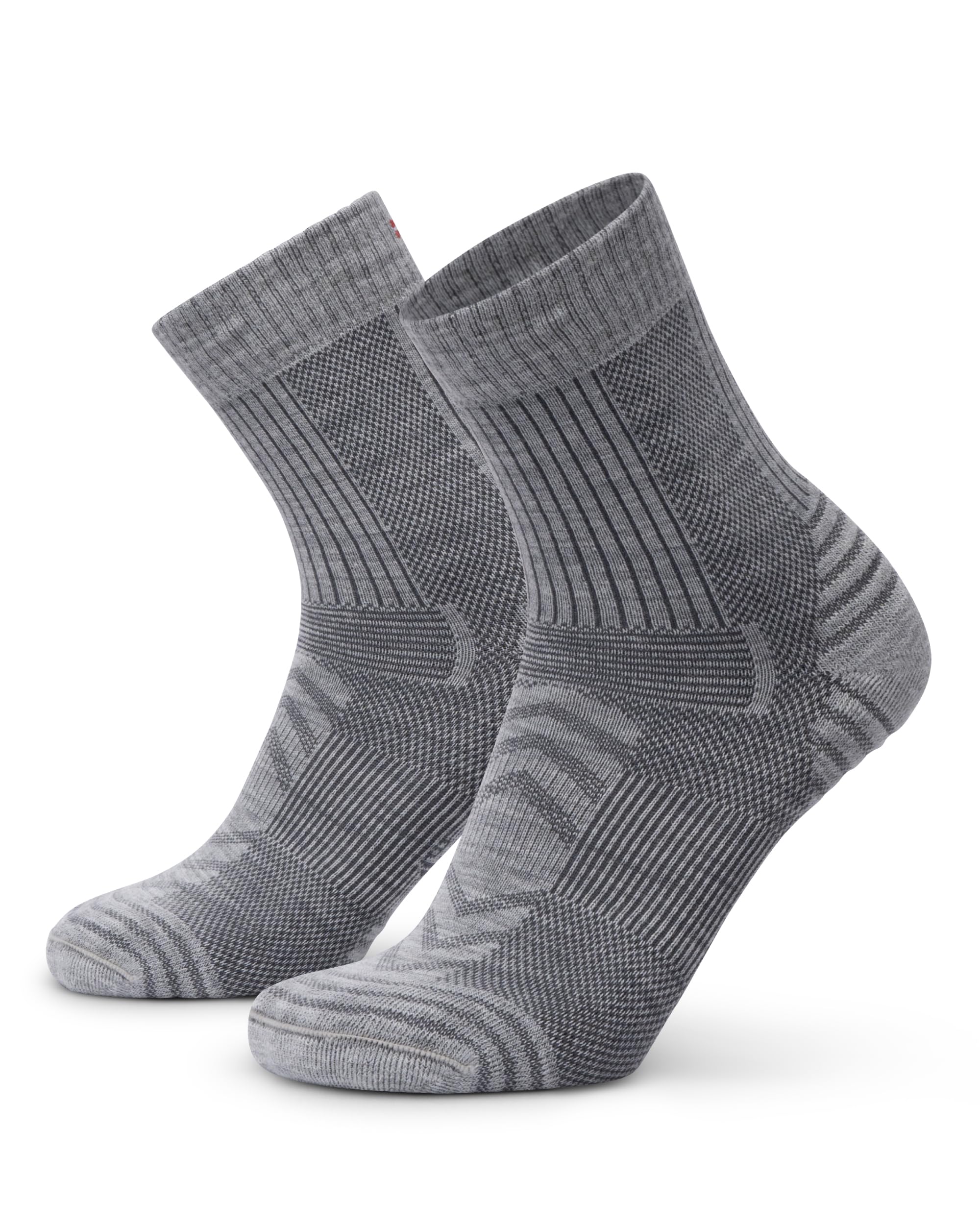 DANISH ENDURANCE Leichte Merino Wolle Wandersocken, Warme Wollsocken, Thermo Merino Socken, Gepolstert, Atmungsaktiv, Unisex, für Herren & Damen