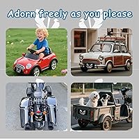 Vista 8 de Placa de matrícula Evil Smile frontal, cubierta de placa de matrícula delantera, placas de matrícula decorativas de aluminio con cara de sonrisa