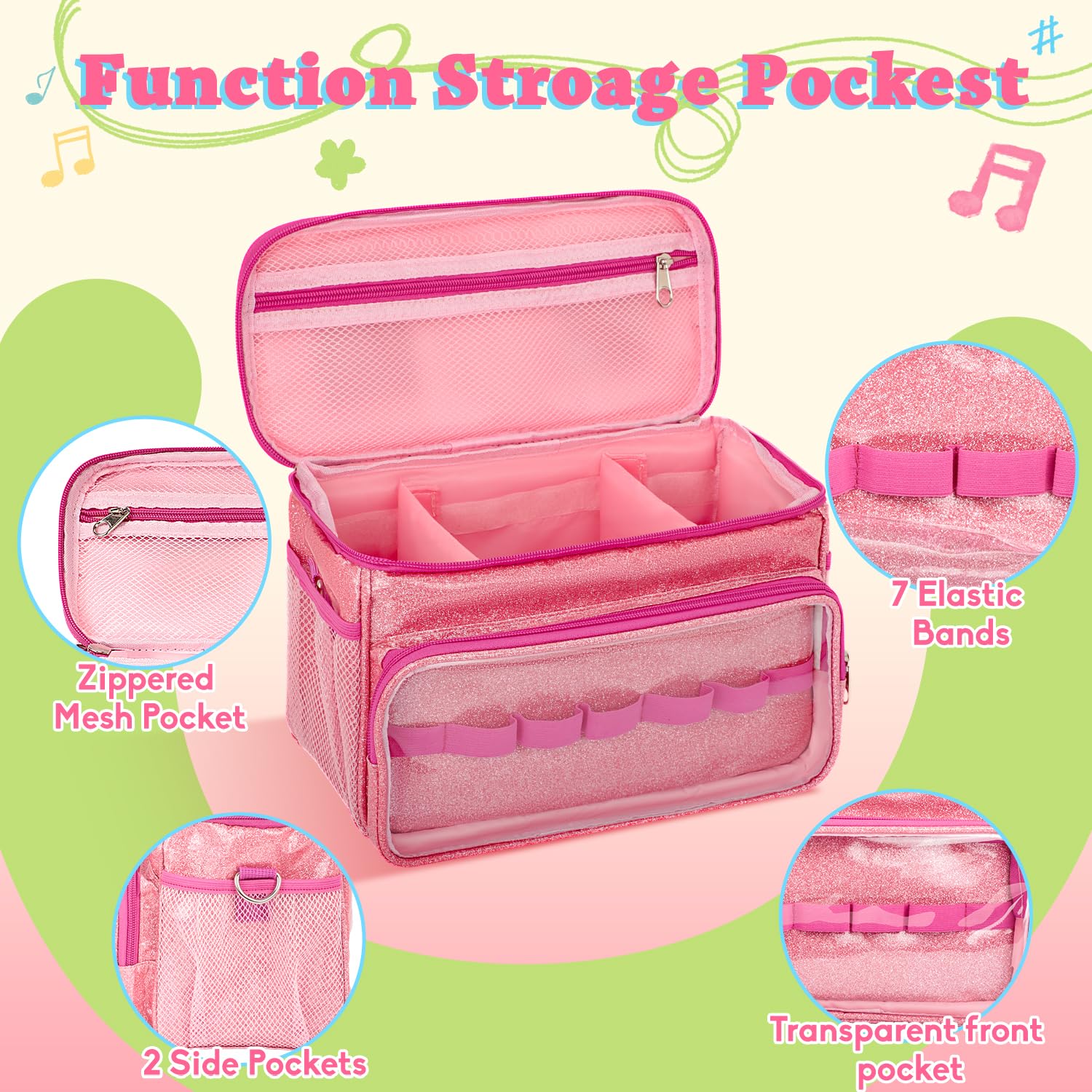 TavenRoa Carrying Case Compatible with Toniebox 2/1, Tonies Storage Bag for Toniebox Starter Set & Tonie Figures - Image 3