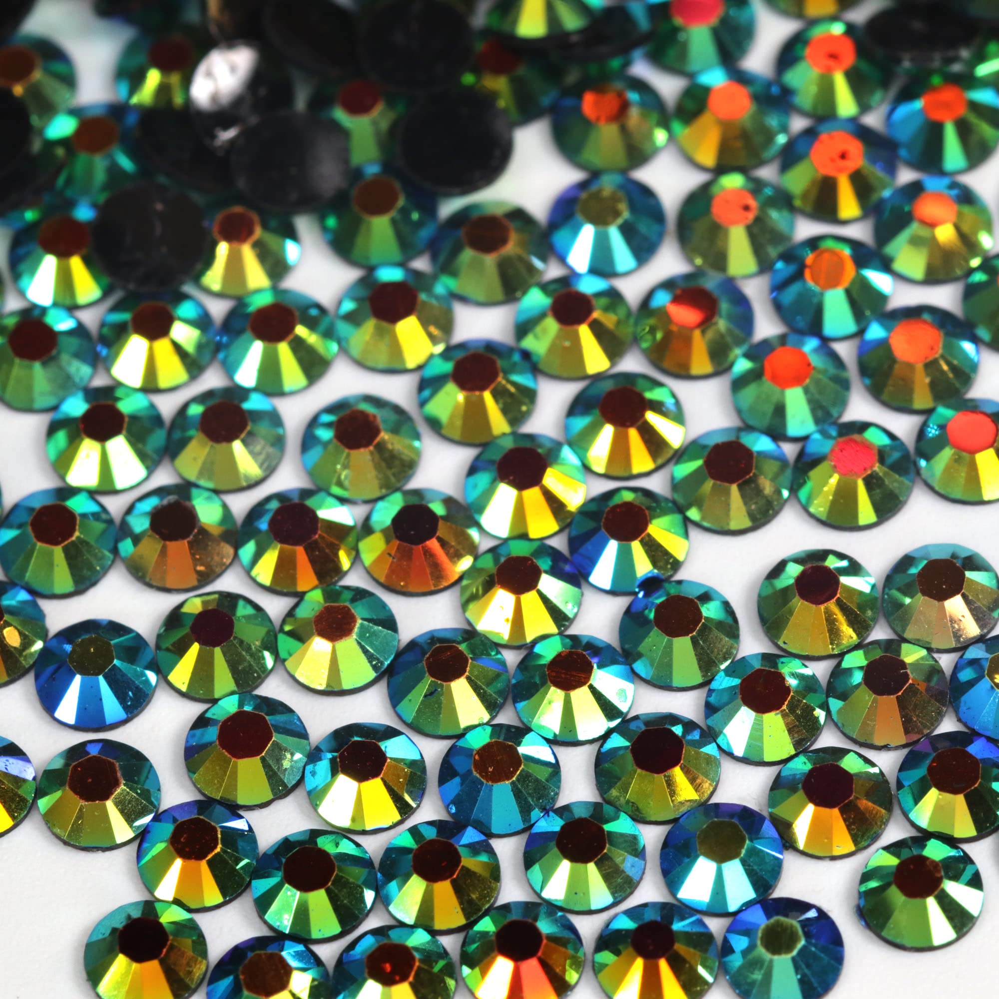250pcs 6mm Flat Back Non-Stick Rhinestone Crystal Diamantes Nail Art & Craft Scrapbooking Embellishments 90 Available Colours (6mm, AB Clear #A13) — view 71