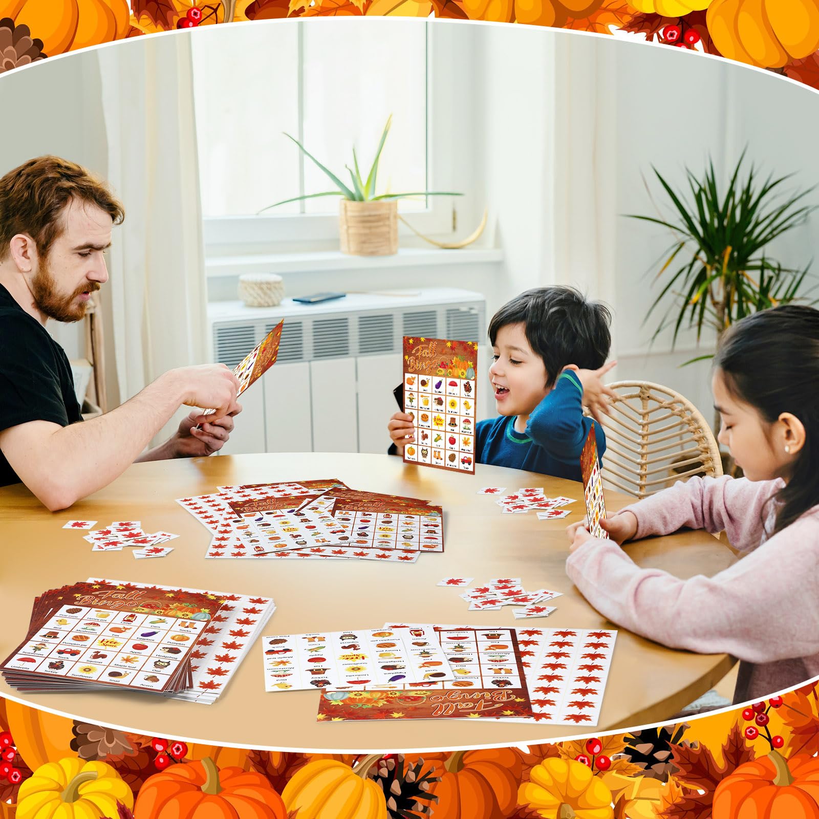 Amazon.com: Shappy 39 Pcs Fall Bingo Game Cards for Kids Adults 28