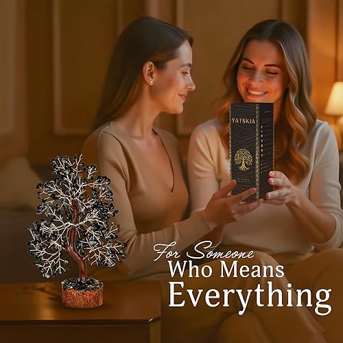 Miniatura 4 de Cristal de turmalina negra, árbol bonsái, árbol del dinero, árbol negro, árbol de la vida, árbol de la vida de chakras, regalos energéticos para