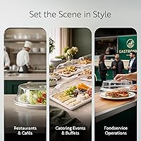 Vista 6 de Restaurantware Cater Tek - Tapa para Plato de Policarbonato de 10.2 Pulgadas, 1 Cubierta de Platos Irrompible - Lavable en Lavavajillas, Resiste