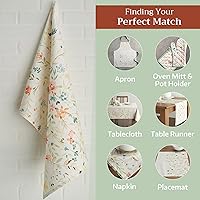 Vista 6 de Maison d' Hermine - Juego de 2 paños de cocina multiuso, 100% de algodón, suaves, absorbentes, trapo de cocina, toalla de bar, Colmar, 20 x 27.50