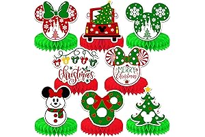 Christmas Honeycomb Decorations - 8pcs Festive Centerpieces for Your Table