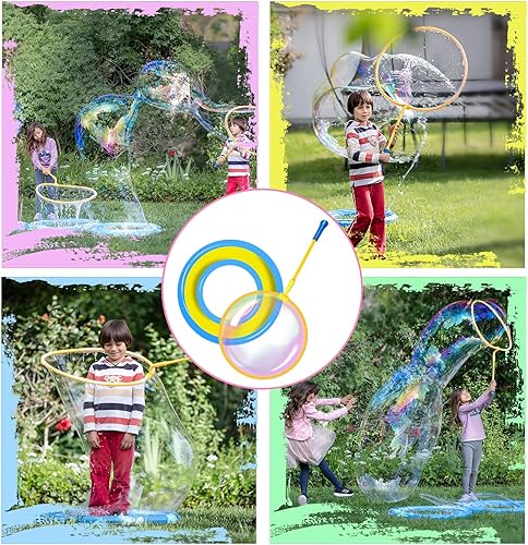 Miniatura 2 de Juguete gigante de burbujas para niños en una burbuja, aro de burbujas grande con bandeja inflable para piscina, divertidos juguetes al aire libre,