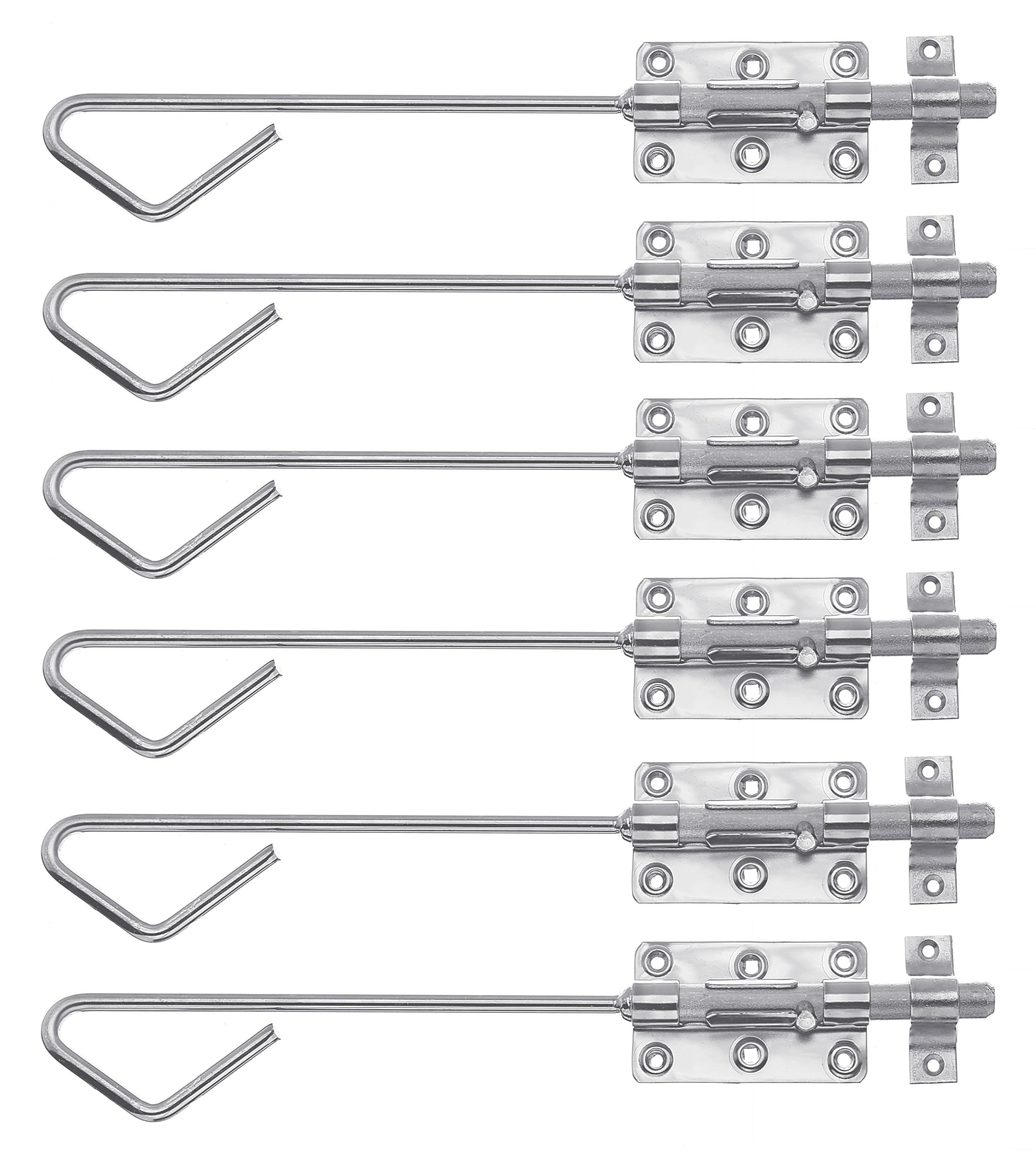 Loquet de serrure en acier Alberts avec boulon long de 400 mm pour quincaillerie
