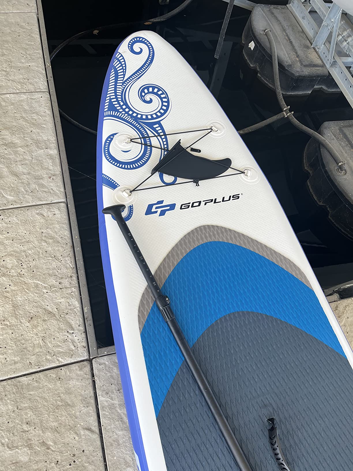 28/mo Finance GYMAX Inflatable Stand Up Paddleboard, 6.5" Surfing