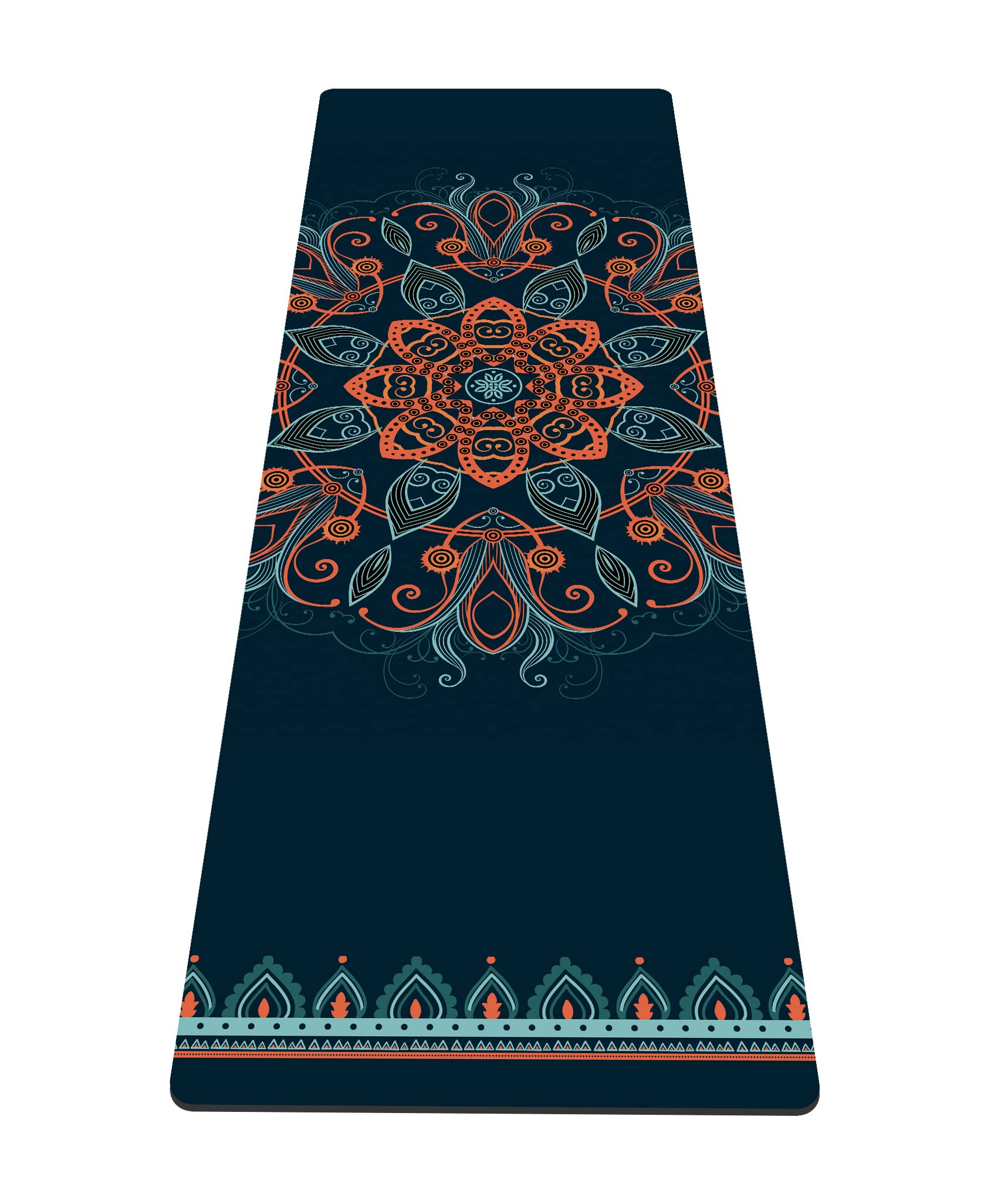 nuveti Yoga Mat Print Extra Thick TPE Non Slip Fitness Exercise Mat with Carrying Bag, 72"x24" Extra Thick 6MM Exercise & Workout Mat for Yoga, Pilates Fitness and Floor Exercises — image 1