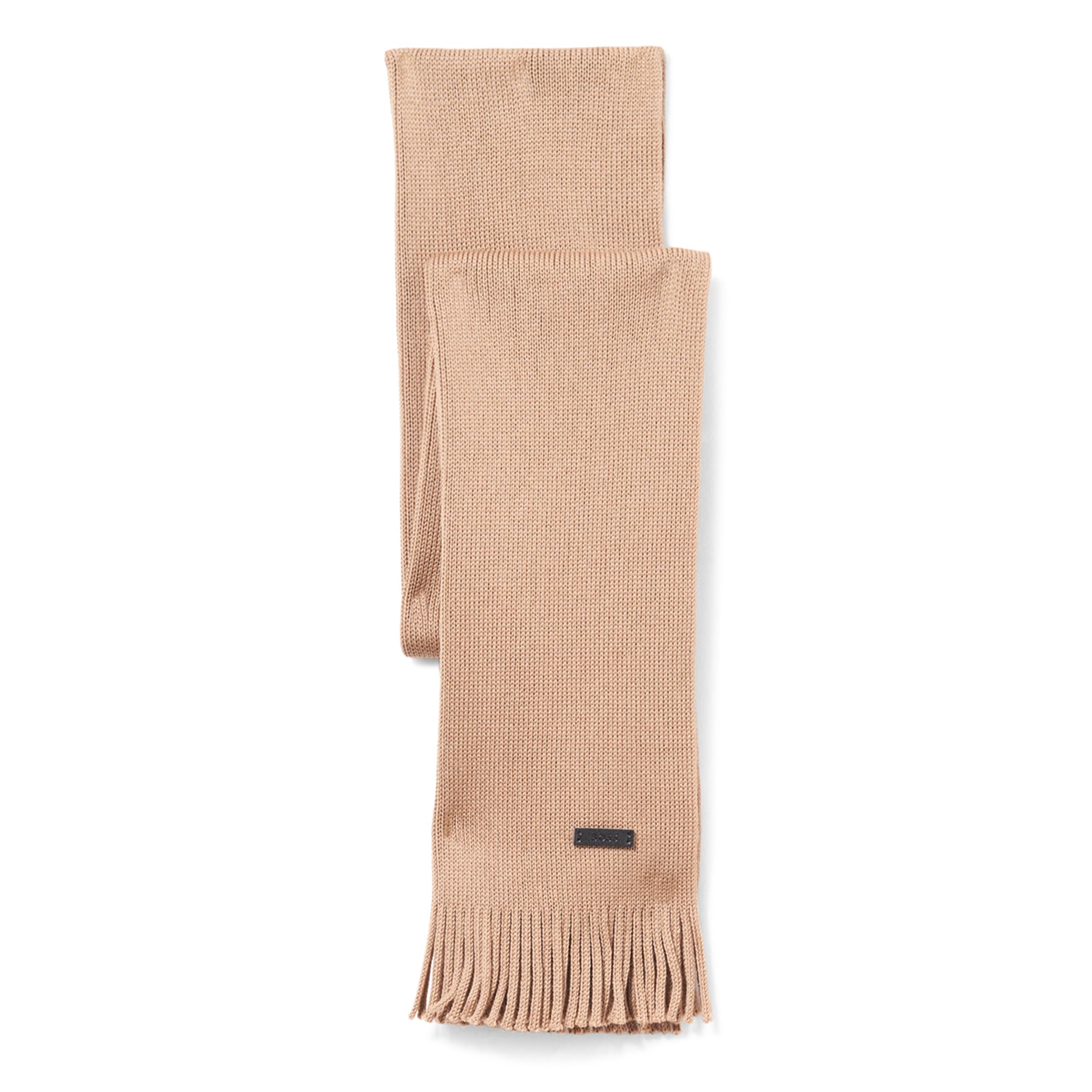 BOSS Wool Textured Small Logo Scarf Bufanda Hombre