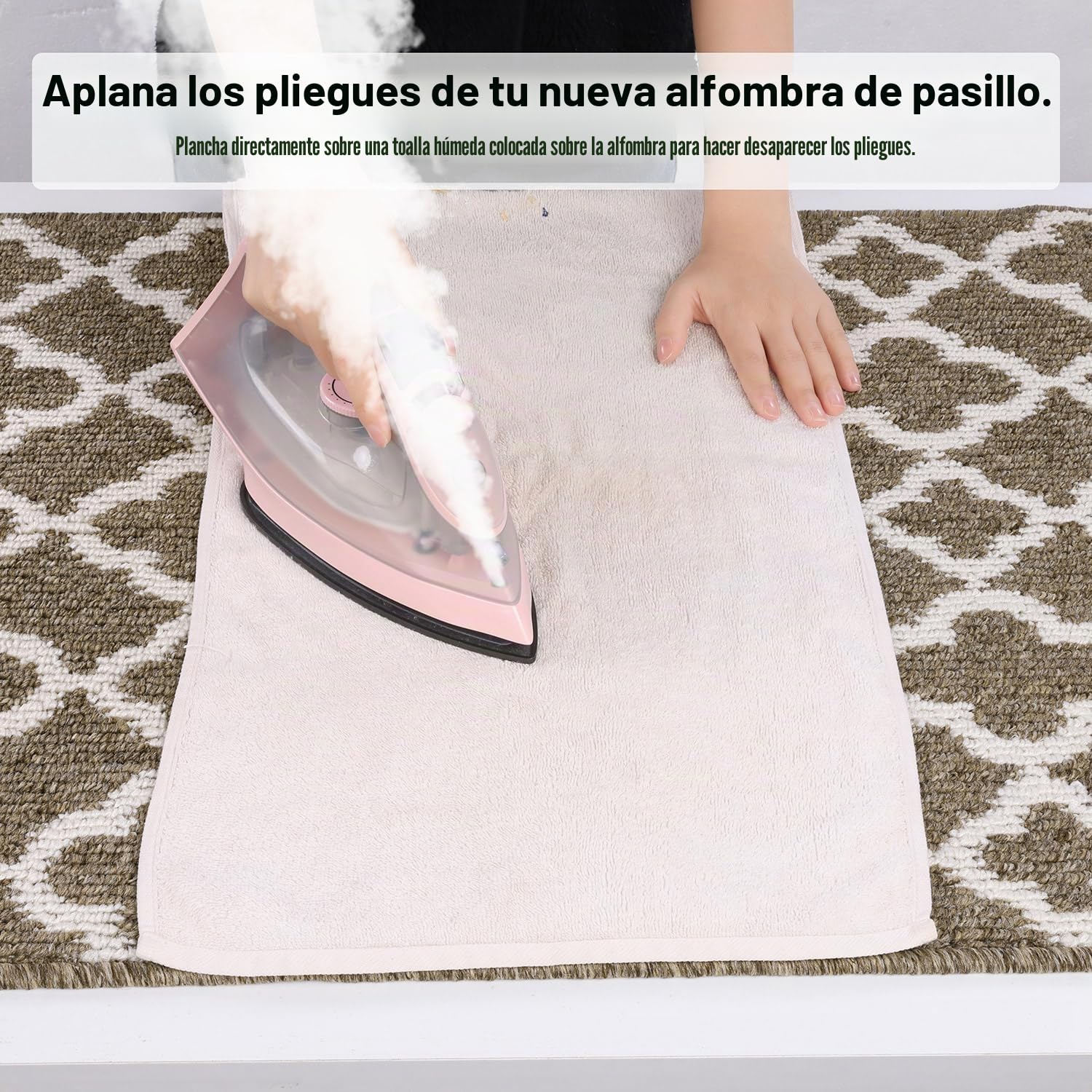 SHACOS Alfombra de pasillo antideslizante, 50 x 150 cm, lavable a máquina, para entrada, dormitorio, lavandería