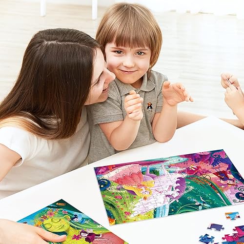 Miniatura 7 de TOI Rompecabezas nivelados para niños de 3.5 años en adelante, rompecabezas de aprendizaje preescolar, juego educativo de piezas grandes para niños