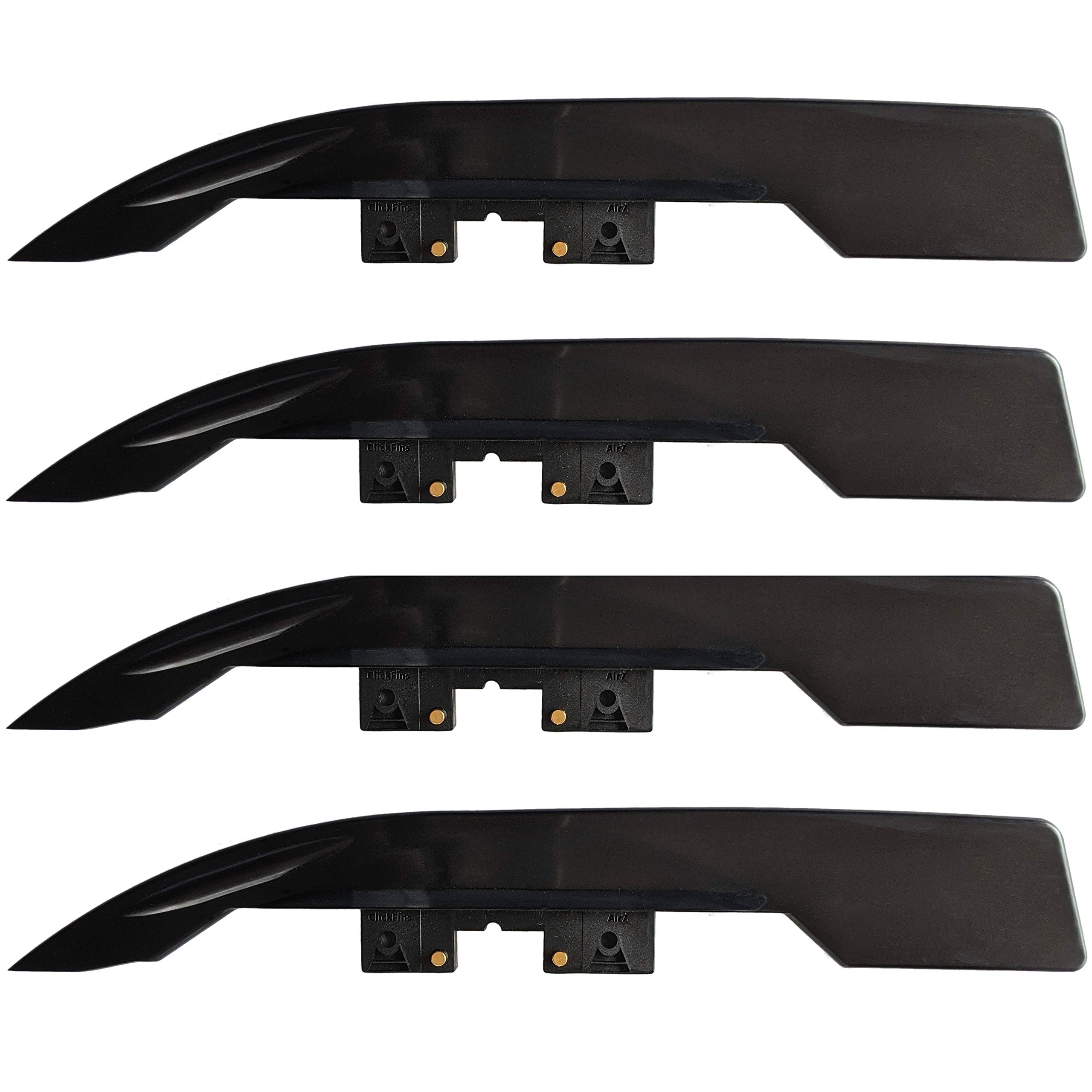 Click Fins1" Long Tail Fin for Inflatable SUP Minimum Flex for River and Surf Whitewater