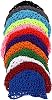 Lurrose 12pcs Elastic Wide Band Net Night Sleep Cap Hat Crocheted Slouchy Beanie Snood Bonnet
