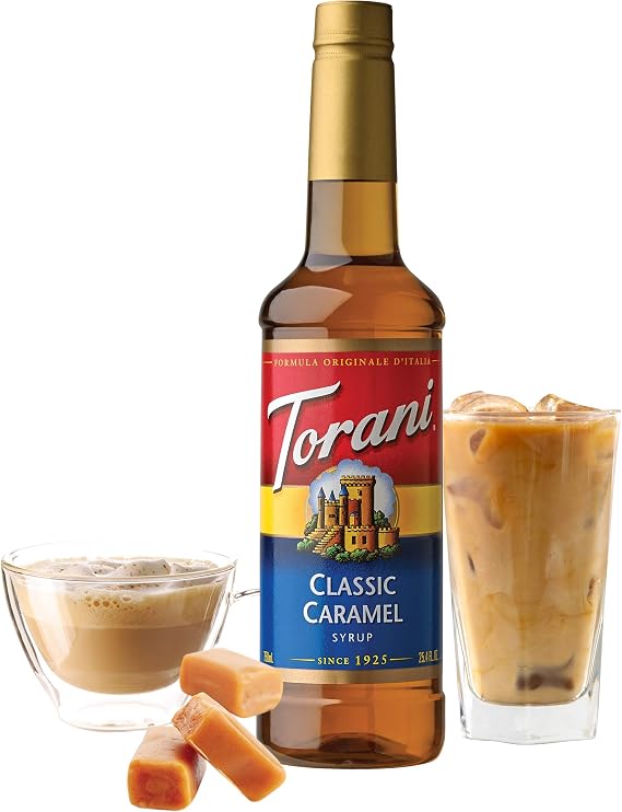Torani Coffee Syrup, Classic Caramel Flavour, 750ml