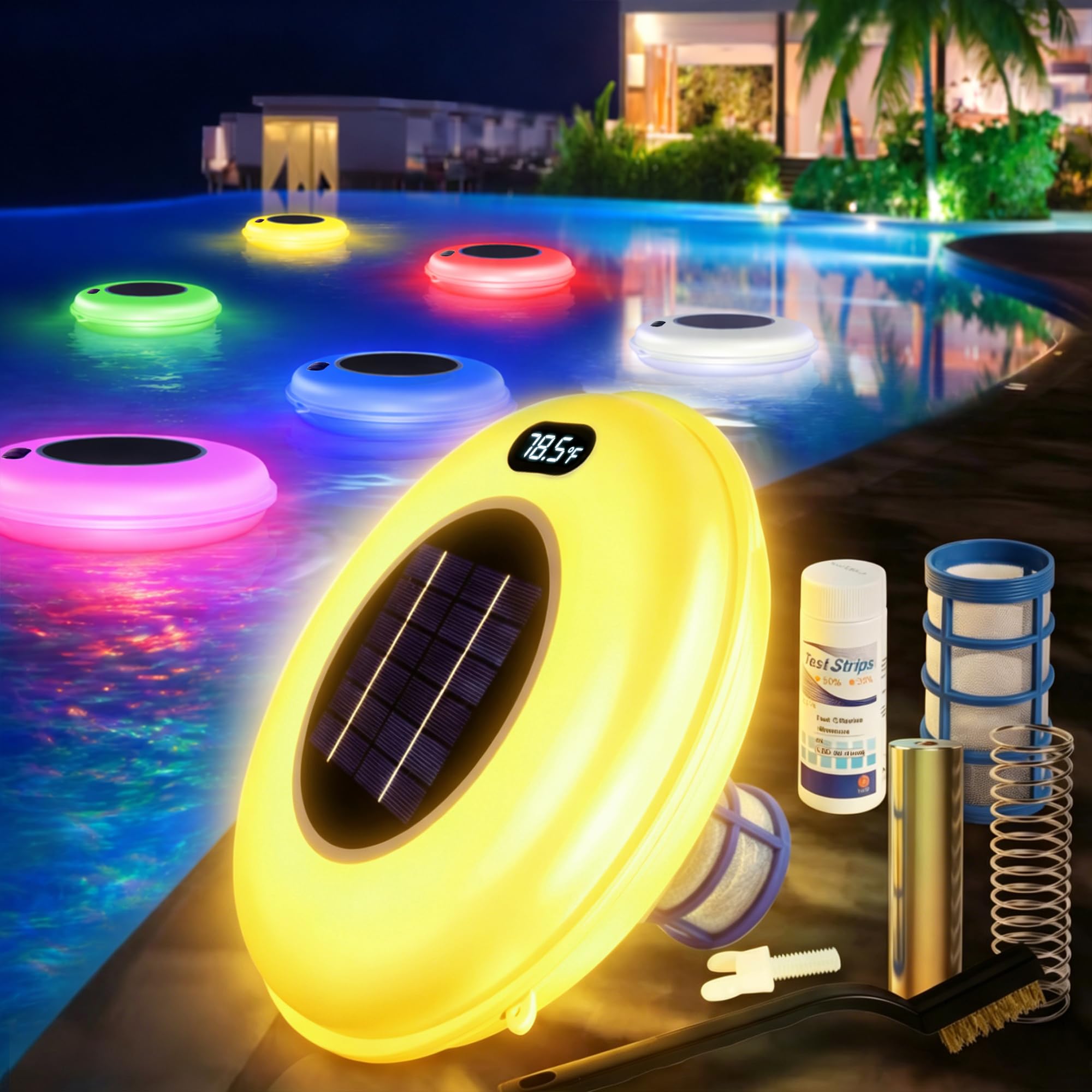 Photo 1 of Jeavle Solar Pool Cleaner with Temperature Display