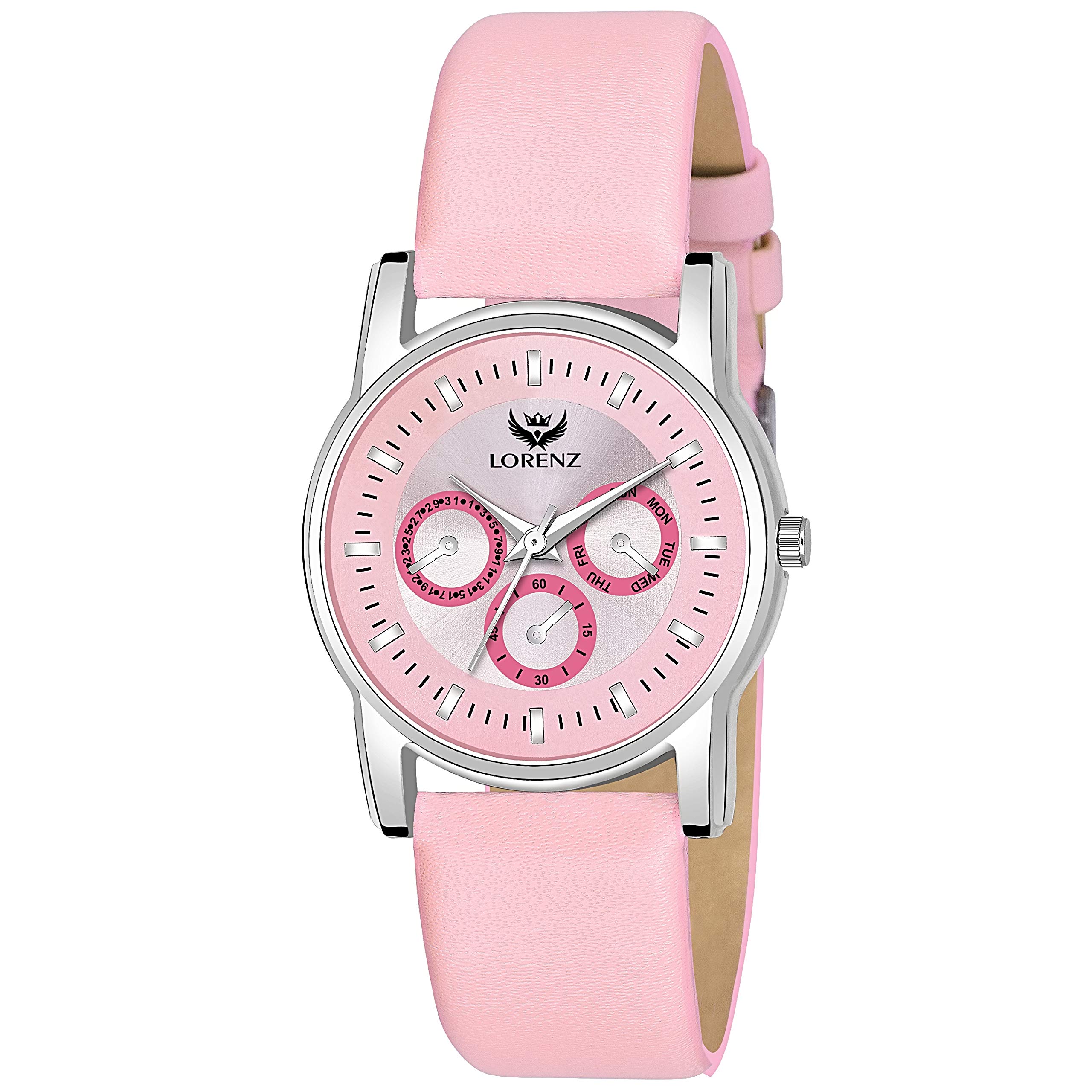LORENZ Pink Dial Analog Watch for Women | Watch for Girls- AS-65A (B07YG5WFXL) Amazon Price History, Amazon Price Tracker