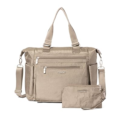 Baggallini Trifecta Convertible Backpack Handbags Sterling Shimmer, Nylon