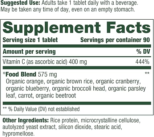 Miniatura 10 de MegaFood Ultra C-400 mg - Apoyo inmunológico y apoyo para la salud celular con 400 mg de vitamina C Plus alimento real sin OMG sin gluten vegano y