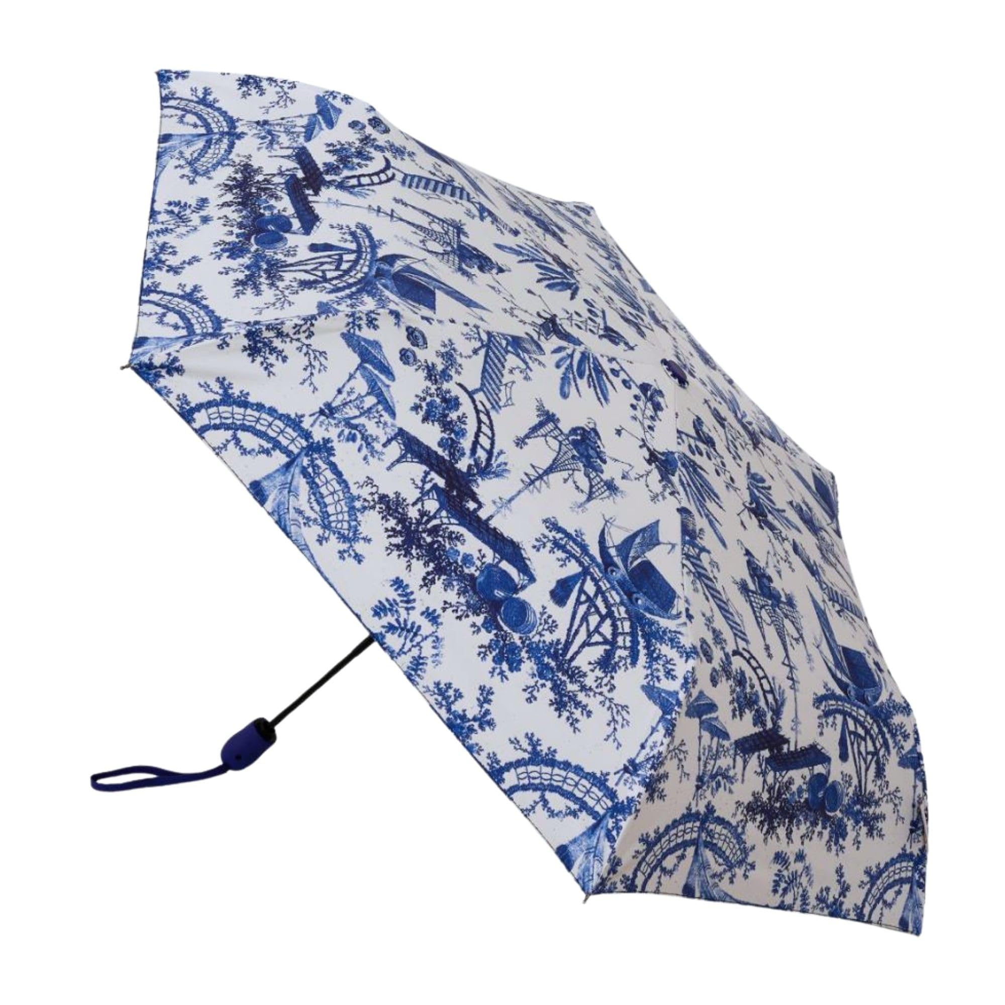 Signare Tapestry Automatic Folding Umbrella (UM-AUTO-) (British Museum Chinoiserie)
