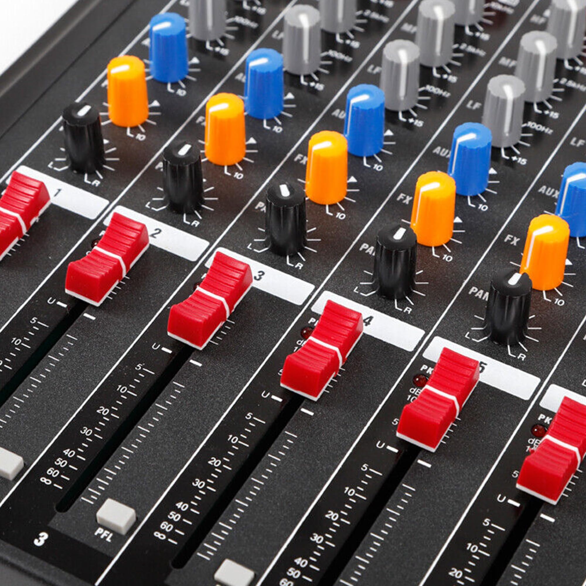 ZAHD 30 sztuk Control Digital Slider Audio Mixer Fader Effect Cap - Przesuwne pokrętła do miksera - Regulacja głośności konsoli gitarowej