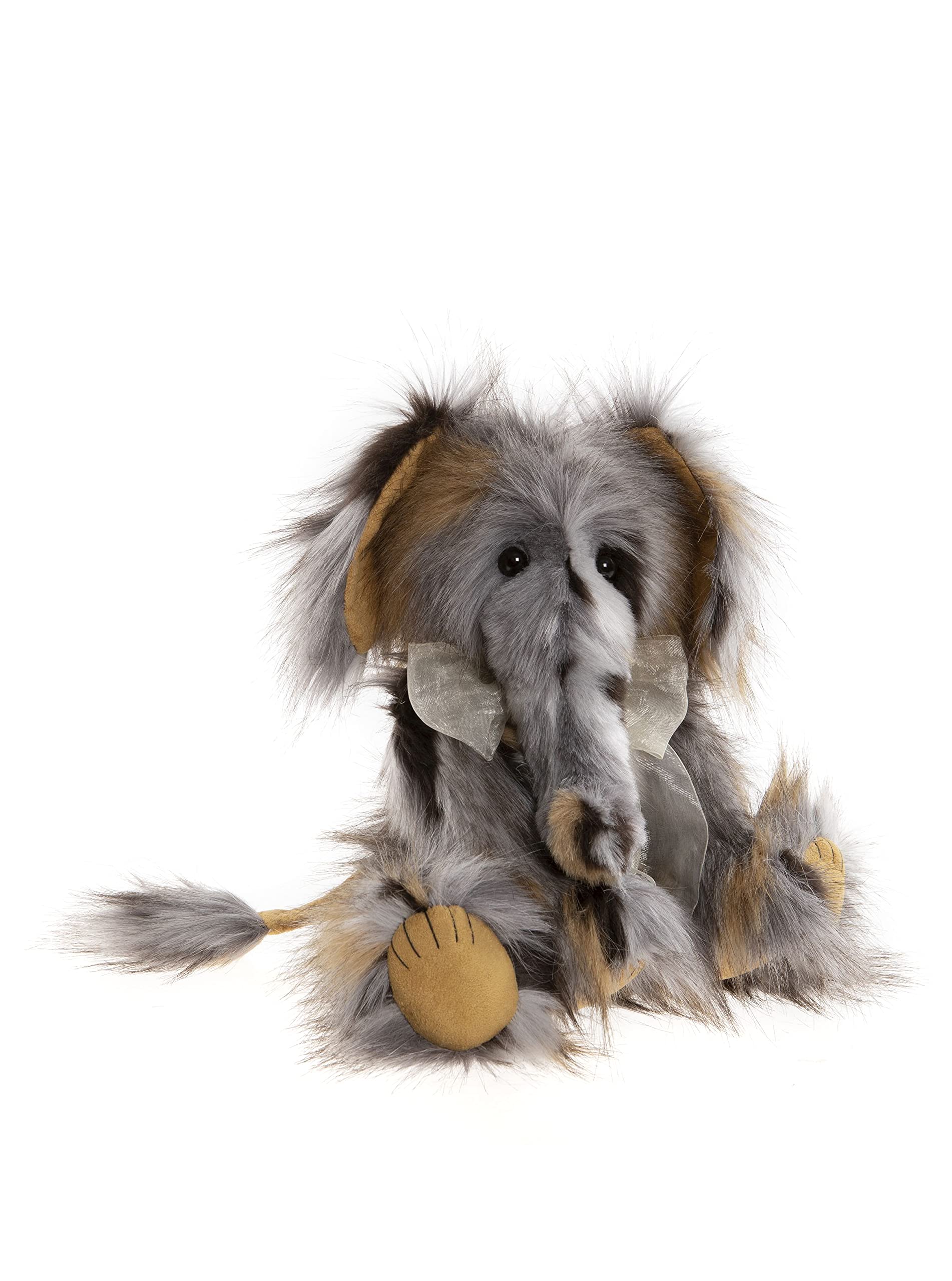 Charlie Bears 2022 - Edgar | Mammoth Plush Toy Teddy Bear - Fully Jointed | Collectable Cuddly Soft Stuffed Animal Gift - 15"