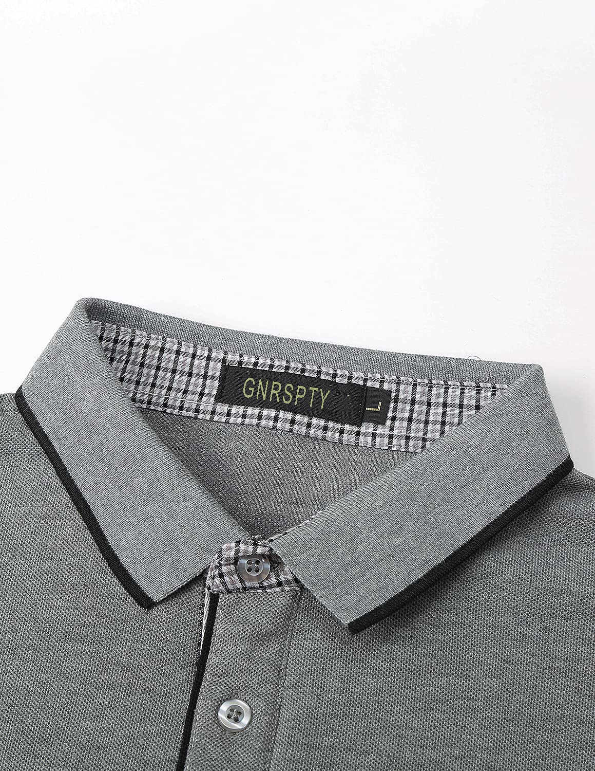 GNRSPTY Polo Manica Lunga Uomo Maglietta Denim Collare Maglia Elegante Cotone T-Shirt Golf Tennis Lavoro Camicia
