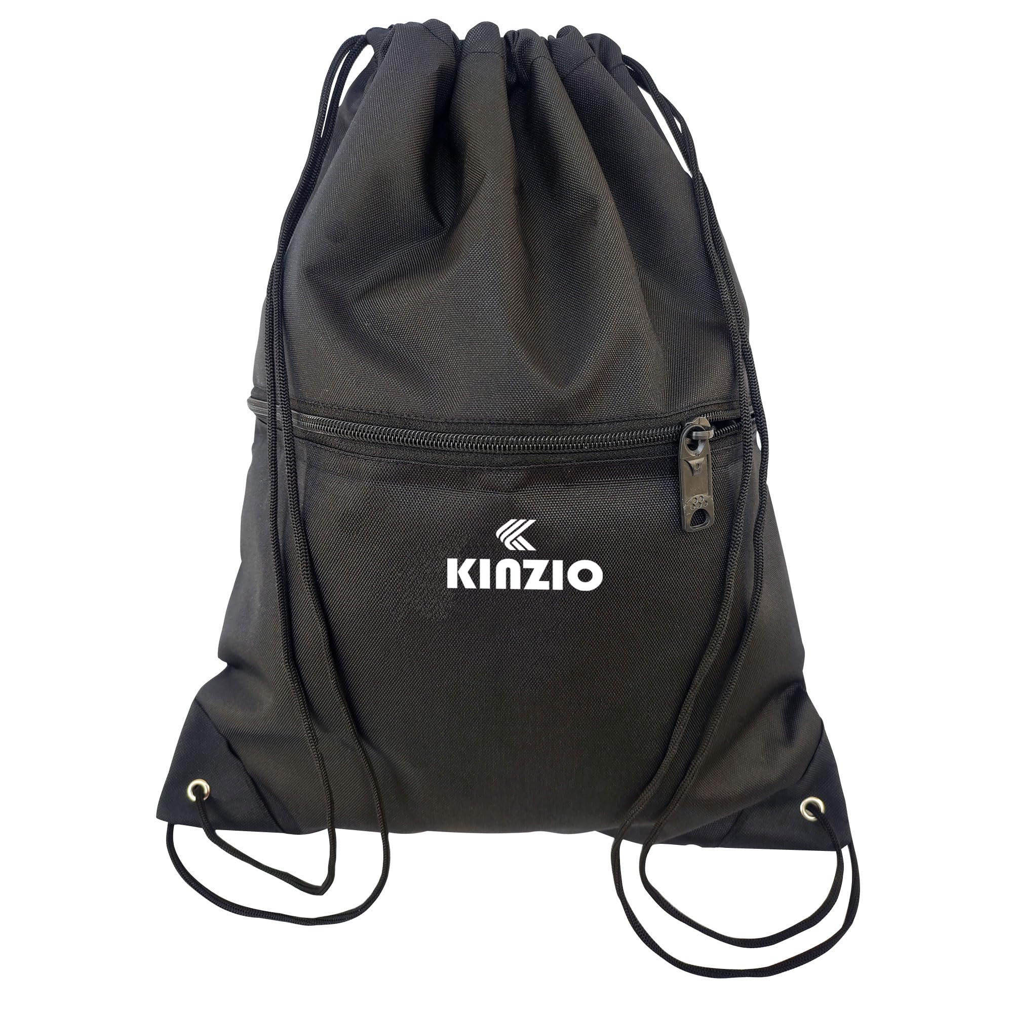 KINZIO Drawstring Gym Sport Bags Waterproof for kids Multi use Beach Sack Bag Yoga Sackpack (Size 42x34 cm) Suitable for Sports School
