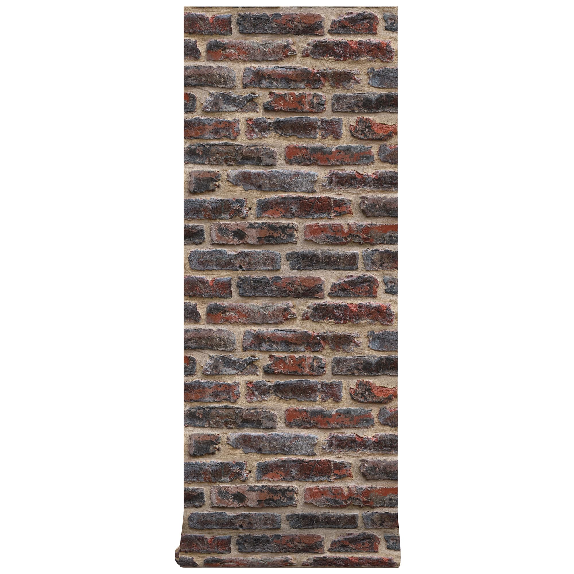 Superfresco Easy Rouge Industry Brick Effect Textured Paste The Wall Wallpaper - Textured Design - Red Wallpaper - Cover for Small Cracks