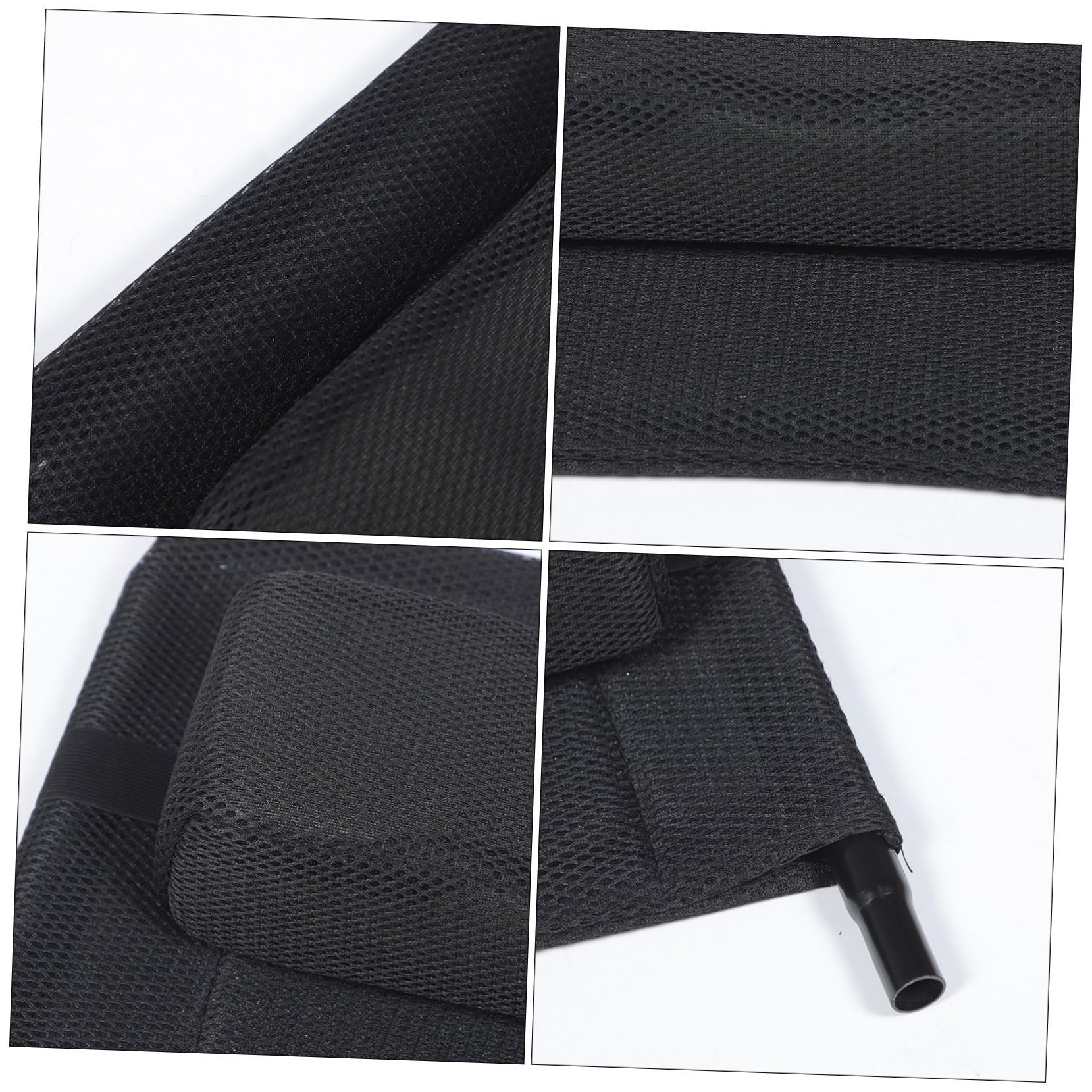Accesorios Silla de Ruedas Respaldo Extraíble de Malla y Acero al Carbono, Reposacabezas Elevable para Soporte Cómodo del Cuello en Sillas de Ruedas