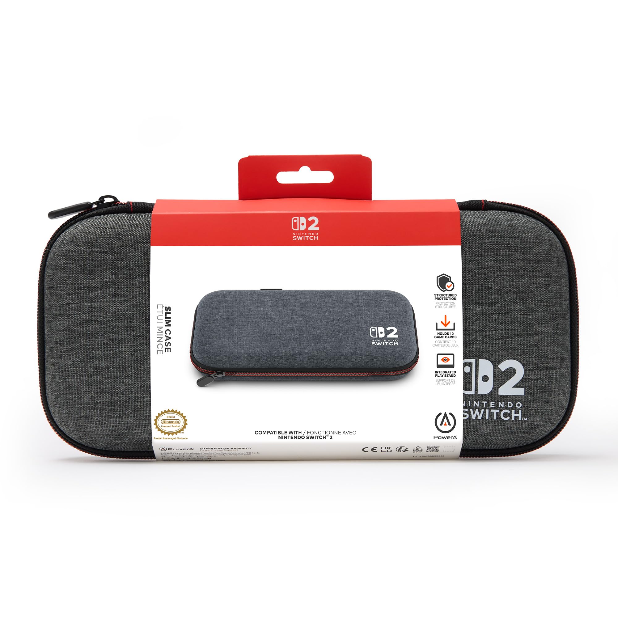 PowerA Slim Case for Nintendo Switch 2 - Dark Grey -9