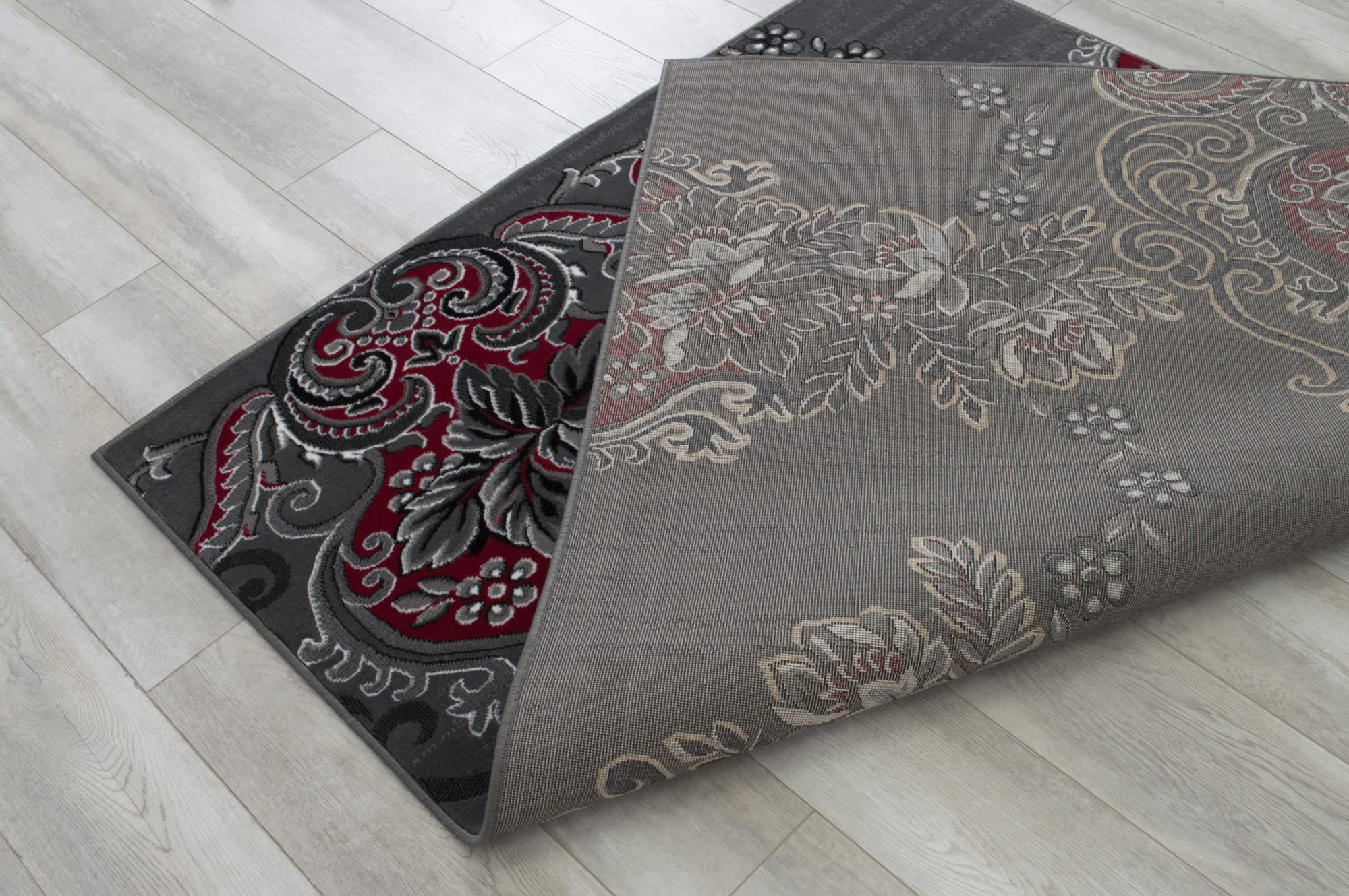 Amazon｜Allstar 5x7 グレーとゲインズボログレー モダン 長方形