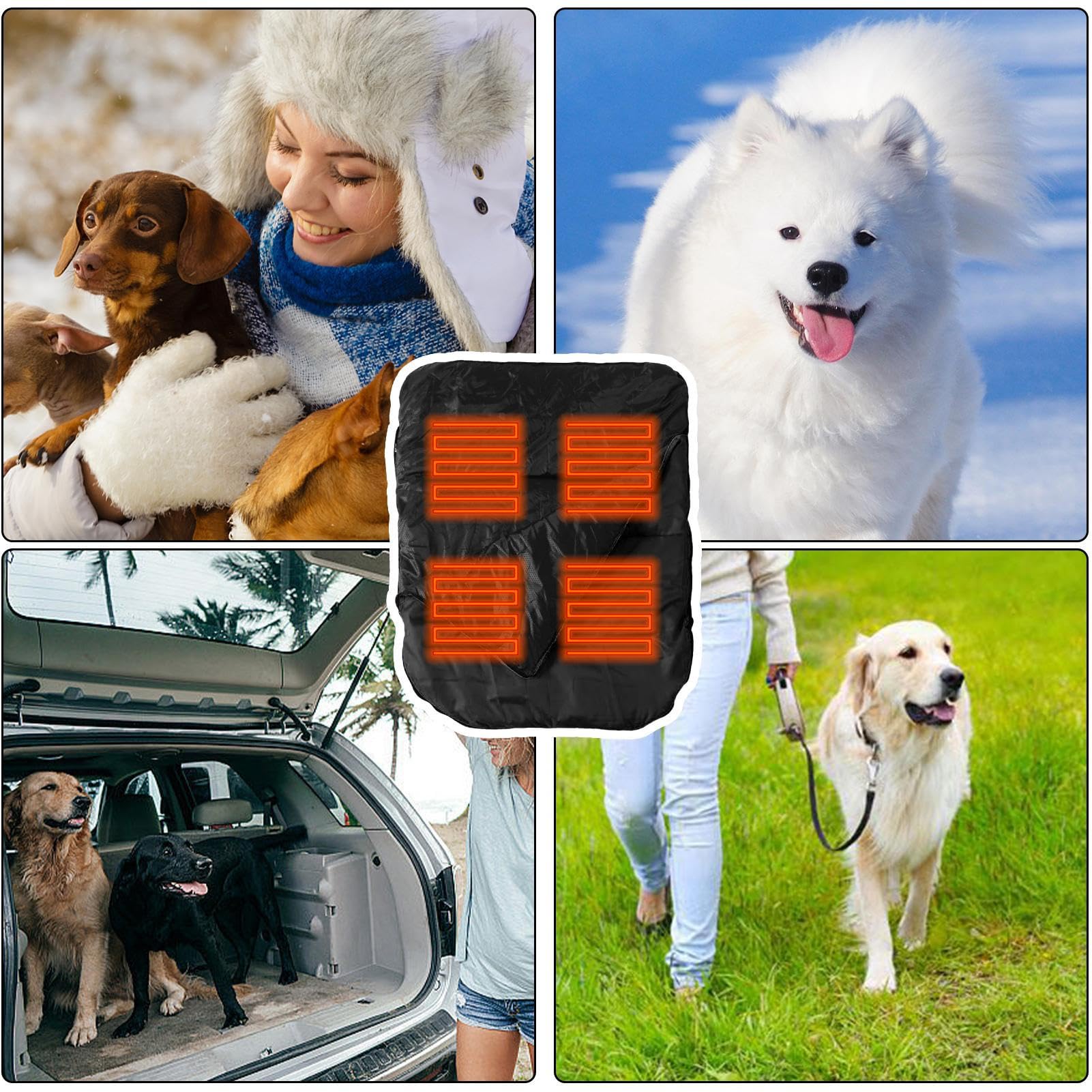 Materassino Caldo Pieghevole Cani Cuccia per Gatti, Coperta, Sacco a Pelo | Facile Da Riporre da Viaggio per Esterni, Cuccia per Gatti, Coperta per Picnic, Campeggio, Escursionismo, Trekking e