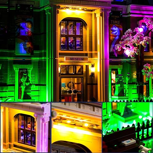 Miniatura 6 de BrickBling Luz LED para Lego Kit de construcción de museos de historia natural luces creativas para Lego 10326 (modelo no incluido)