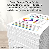 Vista 3 de Canon Genuine 045 Yellow Toner Cartridge Compatible with LBP612Cdw, MF632Cdw, MF634Cdw