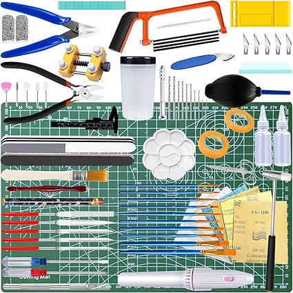 Waltool 78Pcs Professional Gundam Model Tools Kit Hobby Building Tools for Buildings, Repairing and Fixing