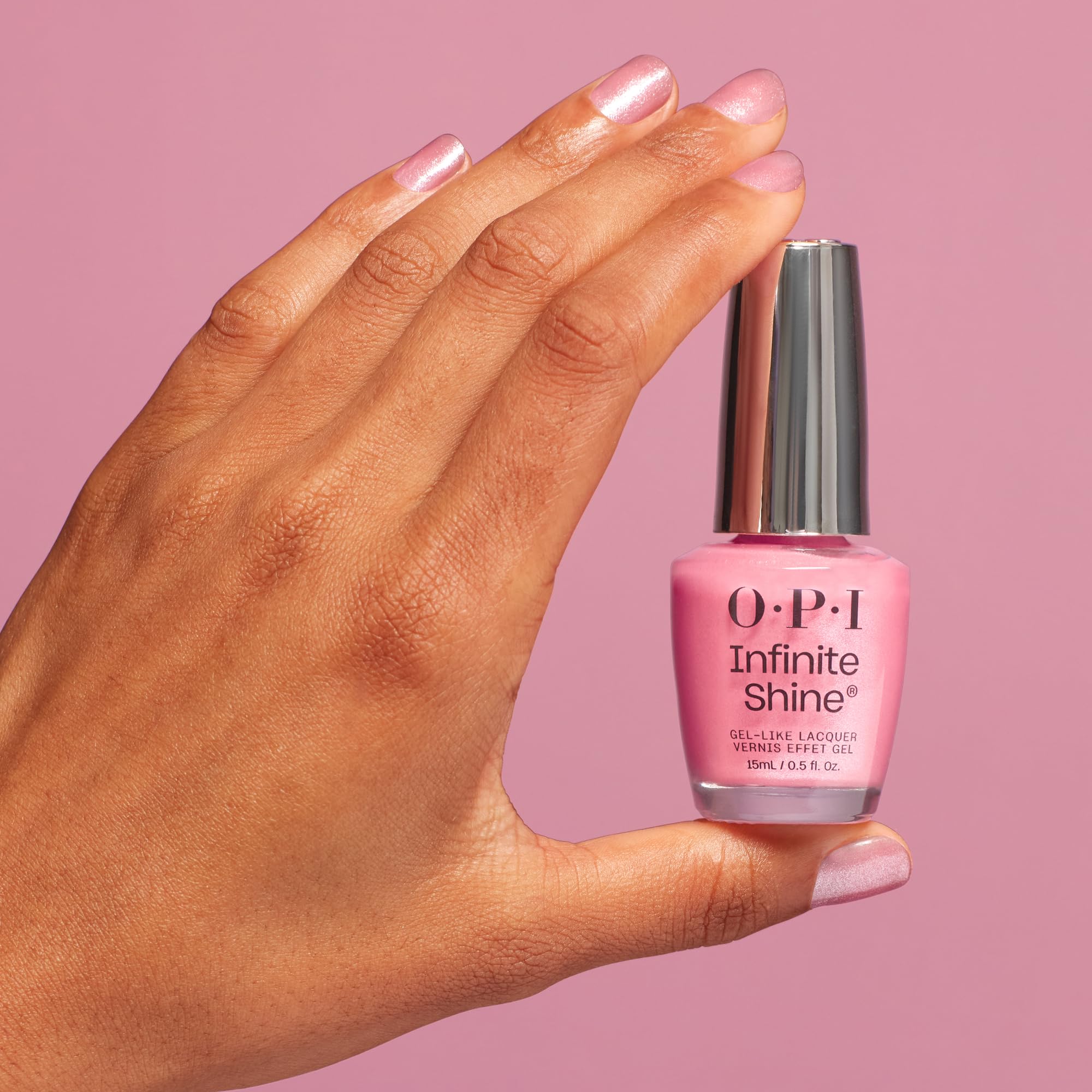 OPI Infinite Shine Set (3 x 15 ml): Base Coat + Princesses Rule! + Gel-ähnlicher Top Coat – mit vorgehärteter Gel-Technologie & OPI extra breitem Pro-Wide Pinsel
