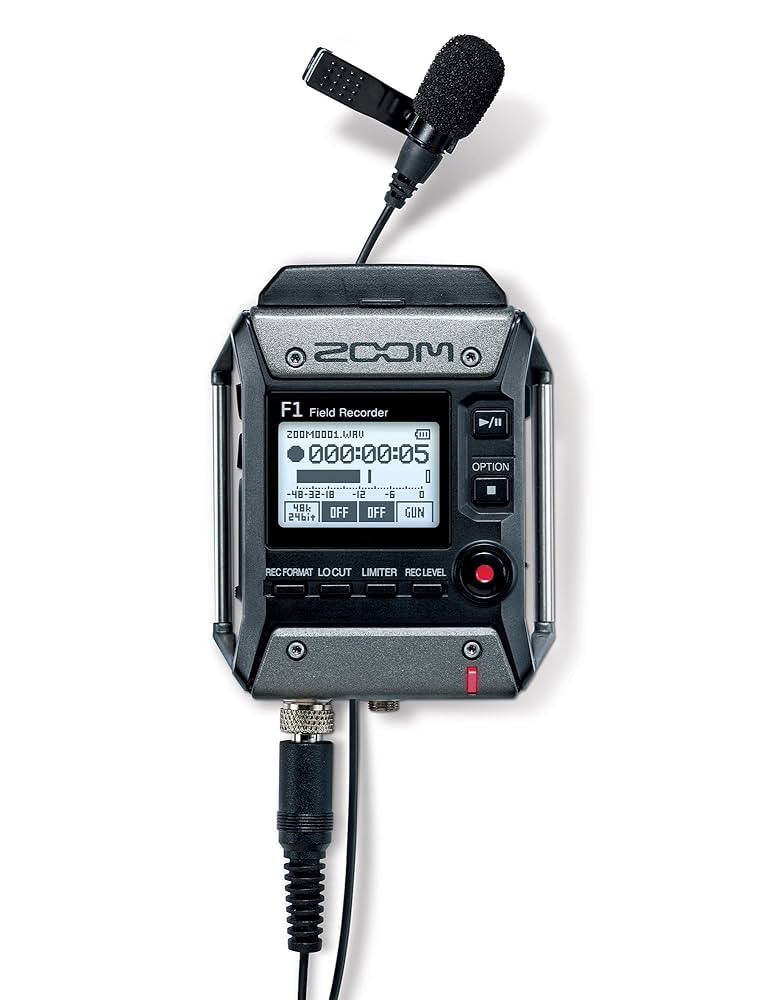Amazon.com: Zoom F1-LP Lavalier Body-Pack Recorder, Audio
