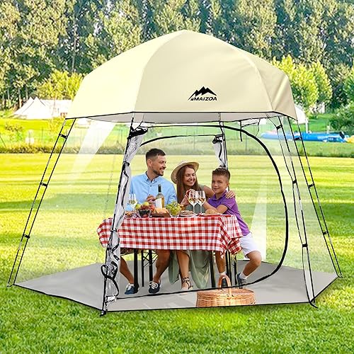 Miniatura 1 de Sports Tent, 468 Person Fully Transparent View, 6.6''*6.6''9.1''*9.1'',WaterproofWindproofcoldproof, Removable Waterproof Canopy, Suitable for