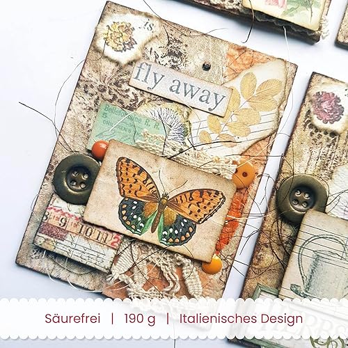 Miniatura 5 de Stamperia Intl Papel para álbumes de recortes, multicolor, paquete de 10