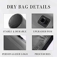 Vista 2 de IDRYBAG Bolsa seca flotante impermeable para mujeres y hombres, bolsa seca ligera impermeable 2L5L10L15L20L, bolsas secas impermeables para kayak