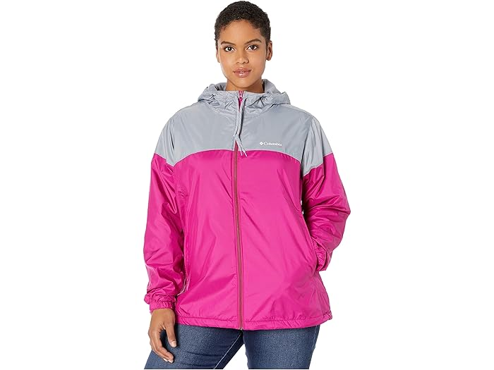 columbia flash forward lined windbreaker plus size