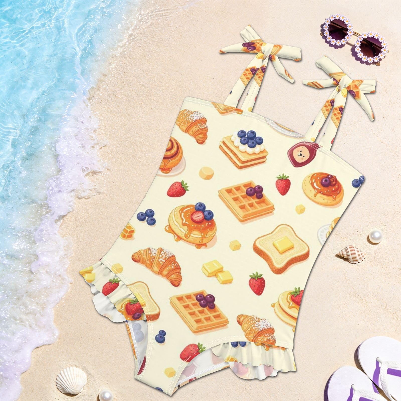 FRODOTGV Costume da bagno intero per ragazze, ad asciugatura rapida, costume da bagno da spiaggia per bambine