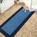 PURRUGS Dirt Trapper Tapis de porte 32" x 48"", Rug d'entrée lavable en machine non glissante/kide, racleur de chaussures, rug de lancer, rug Super Absorbent Area pour les chaussures et les pattes mouillées Muddy, vert boudin & Vert Sauge