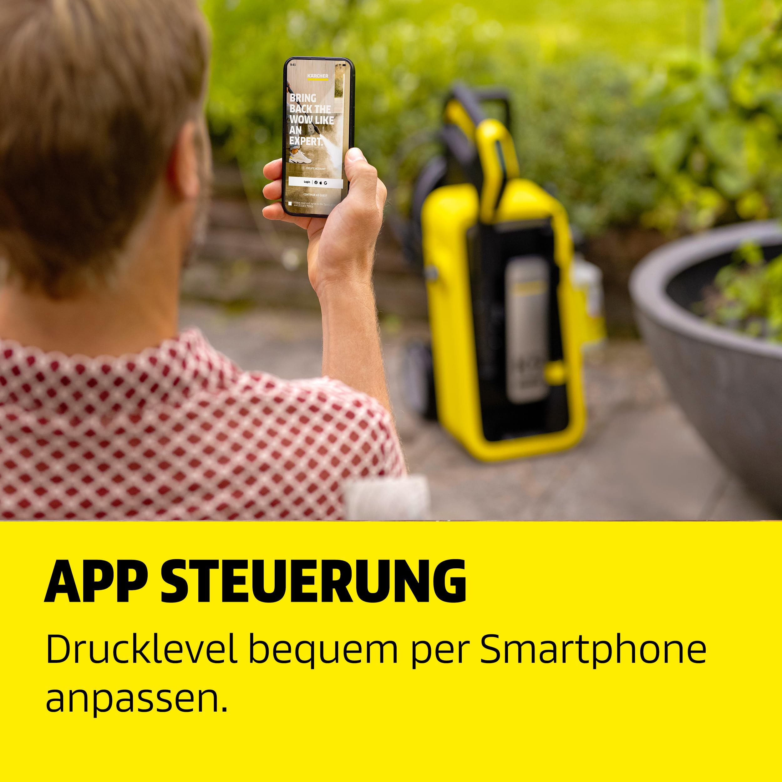 Kärcher Hochdruckreiniger K 7 Comfort Premium Connect Car & Home, max. 180 bar, Fördermenge: 600 l/h, Fläche: 60 m²/h, extra flexibler Hochdruckschlauch, Schlauchtrommel, App-Steuerung, Car & Home Kit
