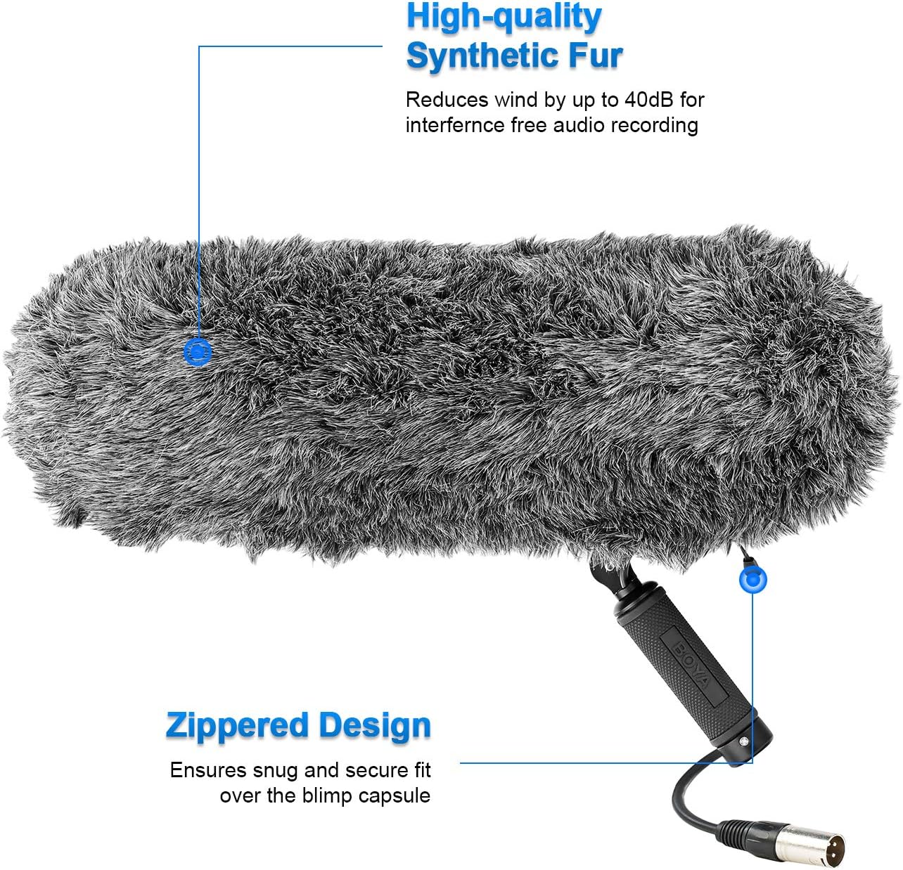 Best Cyber Monday 🔥 Microphone Windshield Suspension System, BOYA BY-WS1000 Blimp Microphone Windshield Mount and Vibration Protection for 20-22mm Diameter Shotgun Microphones Compatible with Canon Nikon DSLR Camcorder